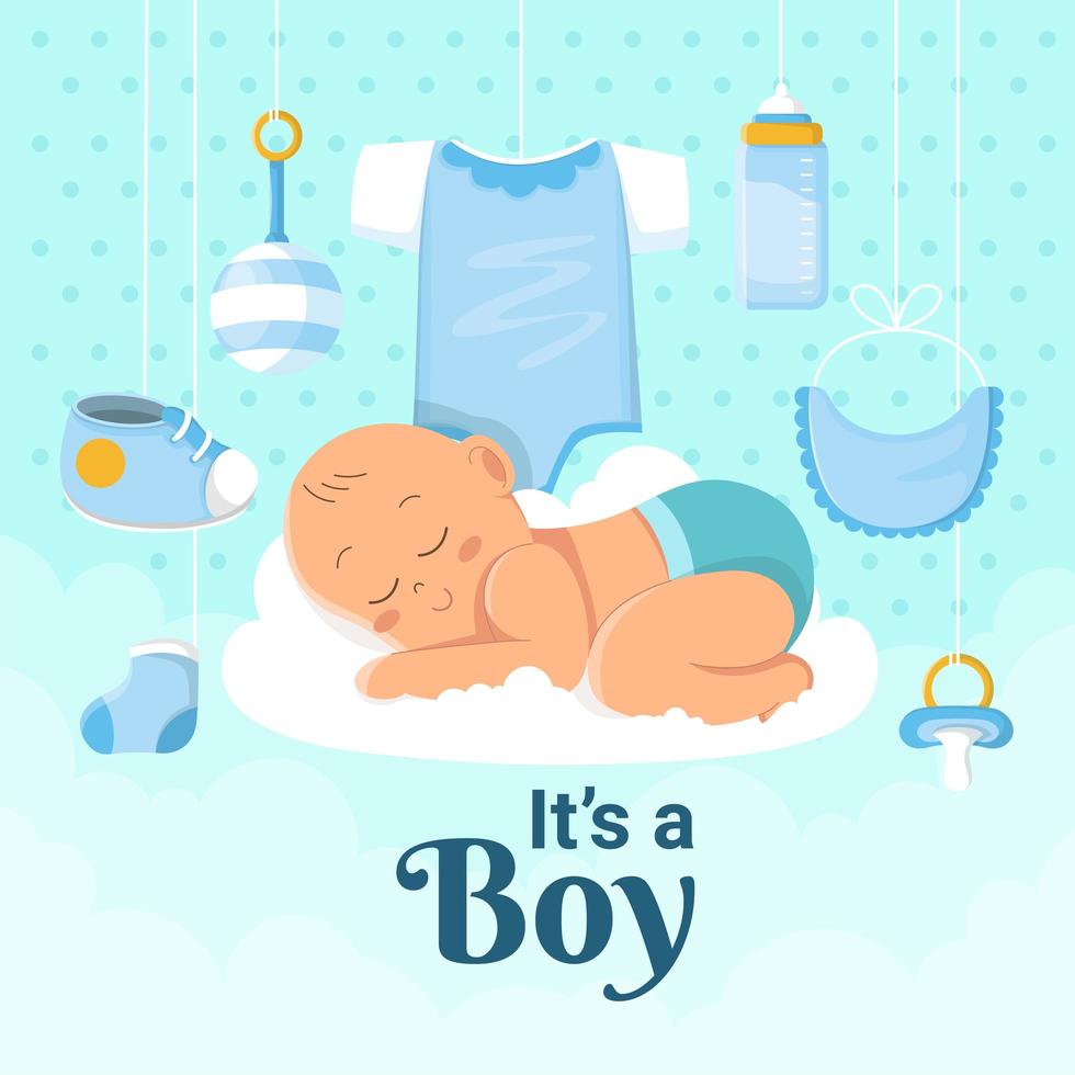 It's a Boy Design vector