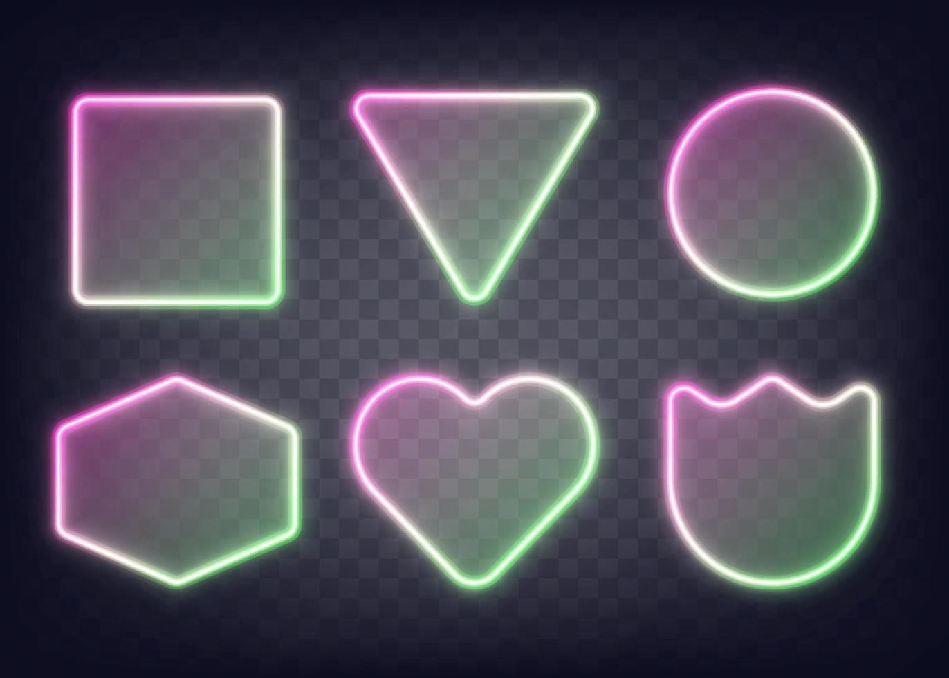 Neon Gradient Vector Frames