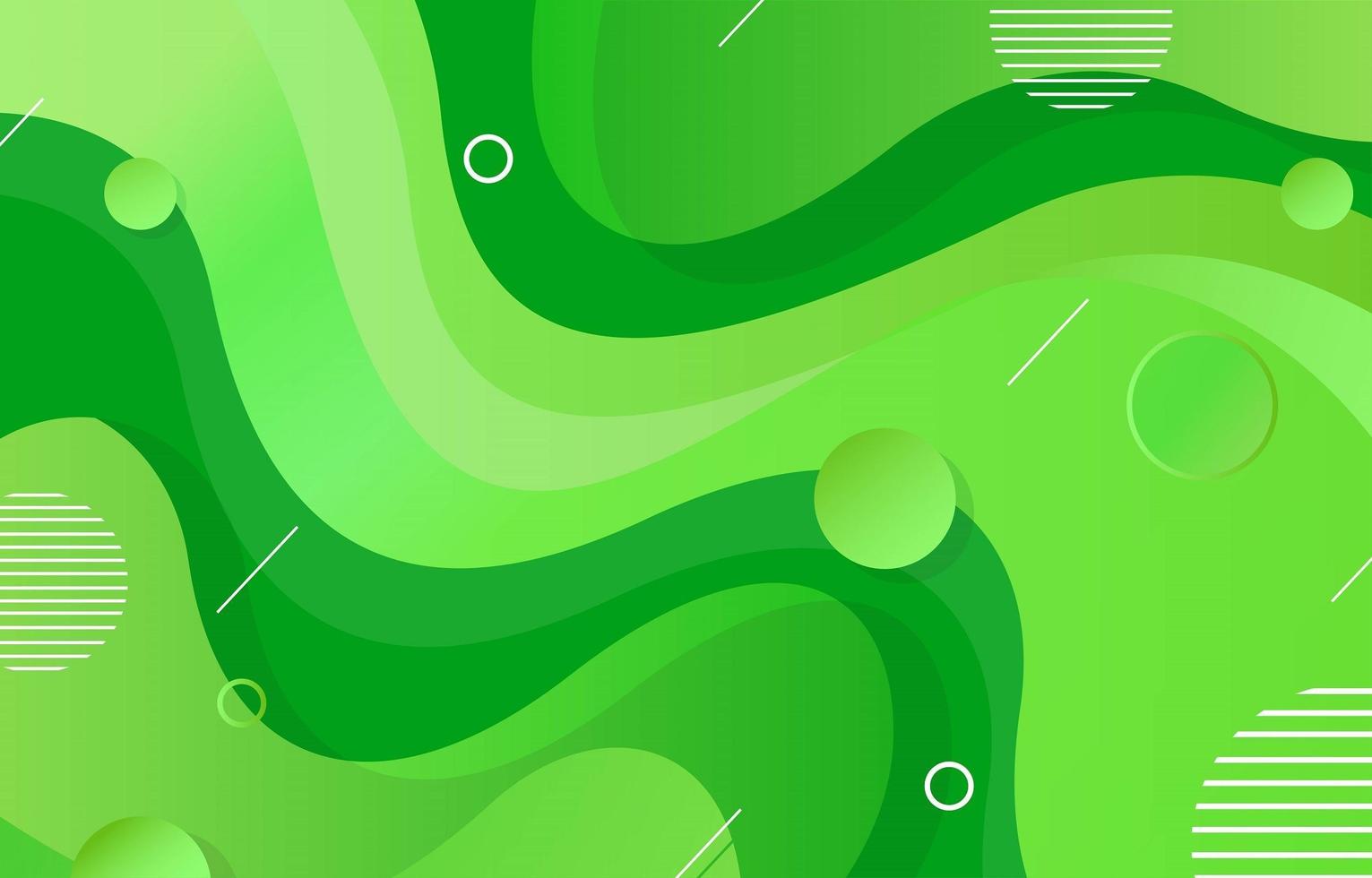 fondo abstracto fluido verde vector