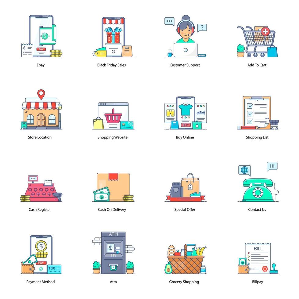 Shopping and Delivery vector
