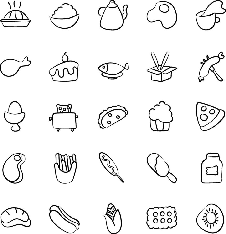 Breakfast and Food Items vector
