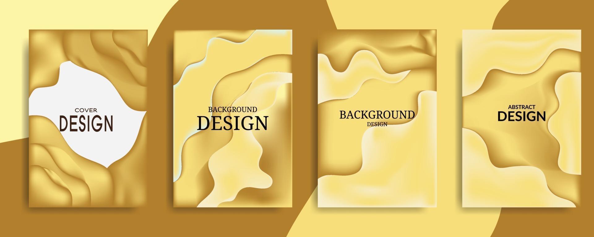 gradiente abstracto de oro para la plantilla de vector de diseño de fondo de cubierta
