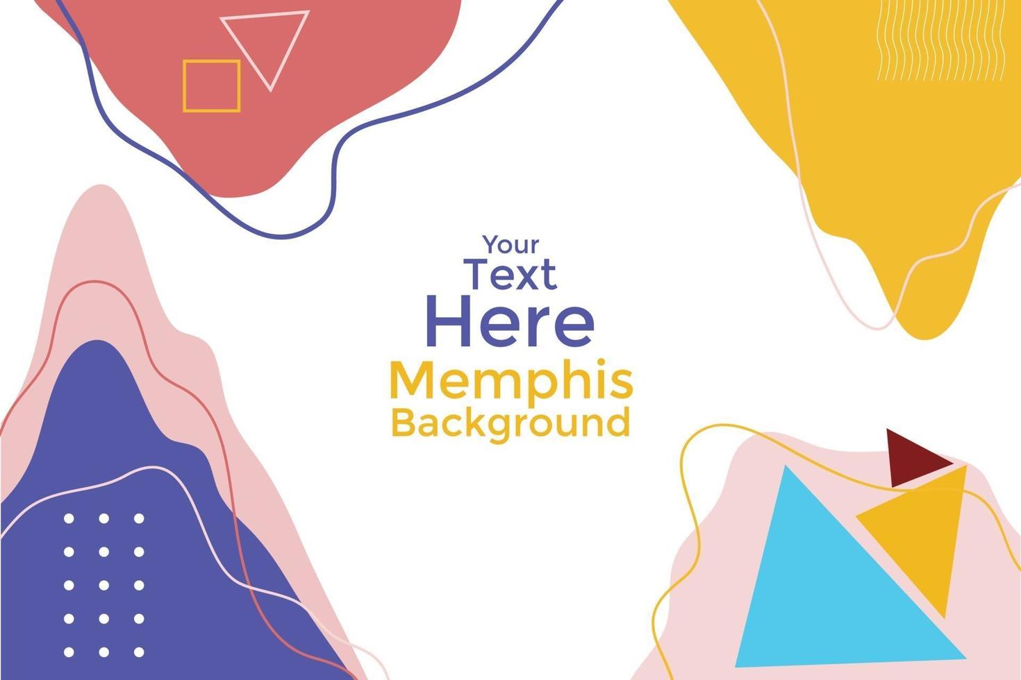 memphis design background minimalism vector template