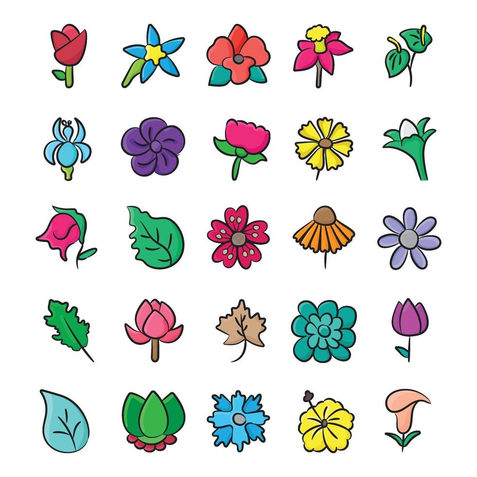 Blossom Flower Elements vector