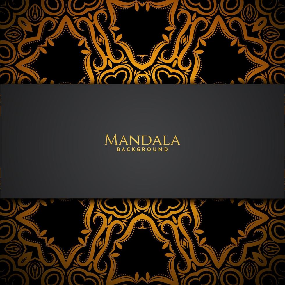 Luxury pattern beautiful mandala decorative isolated background vector