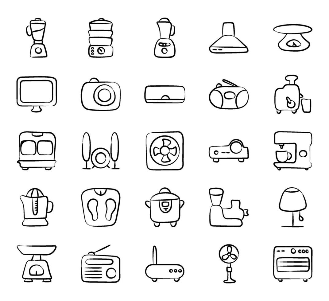 Home Appliances and Kitchenware vector