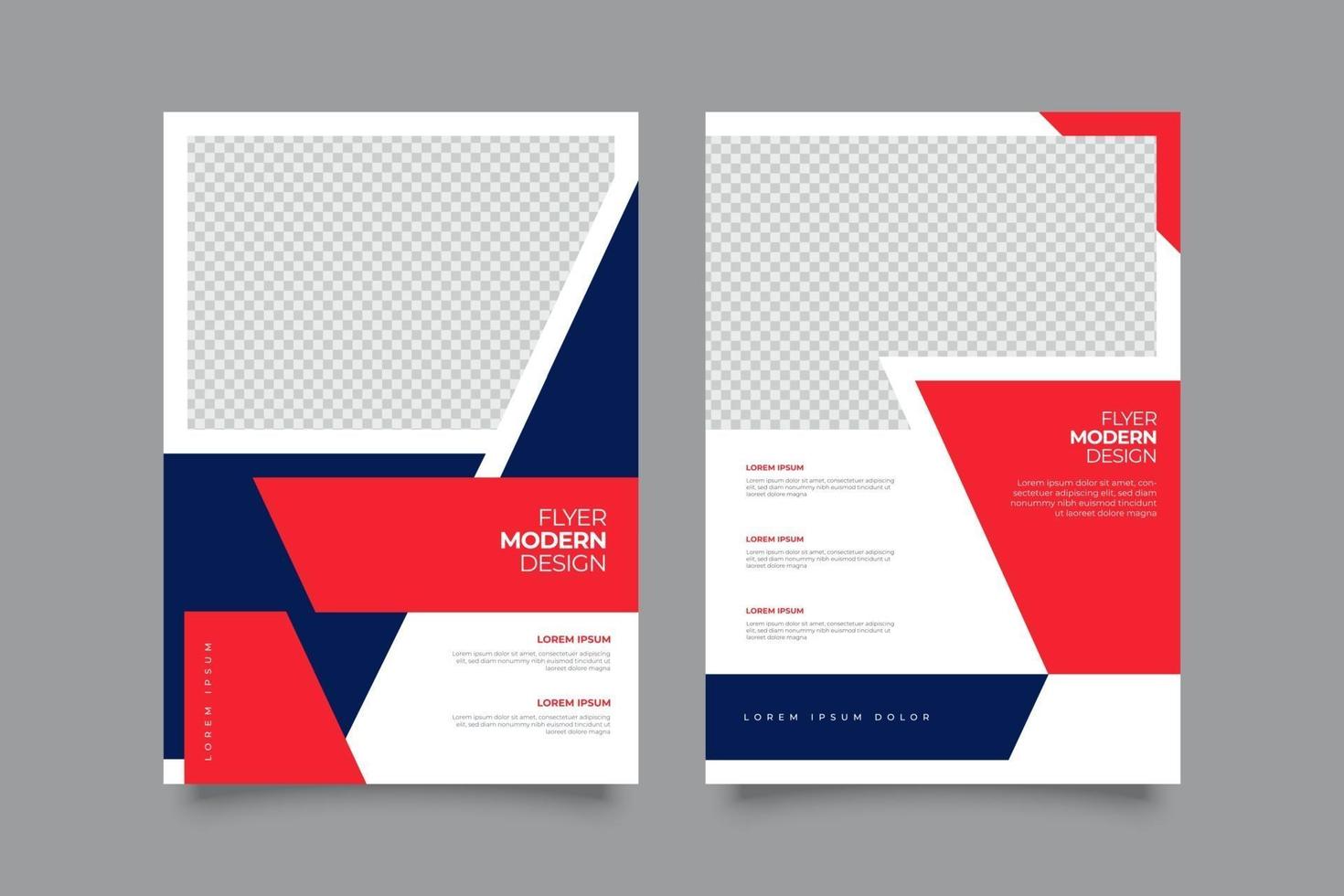 Webinar flyer template with geometric shapes vector