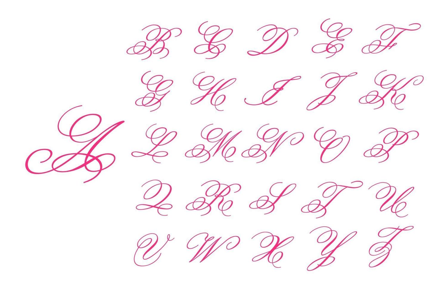 Beautiful handwritten font vector For supporting the wedding message