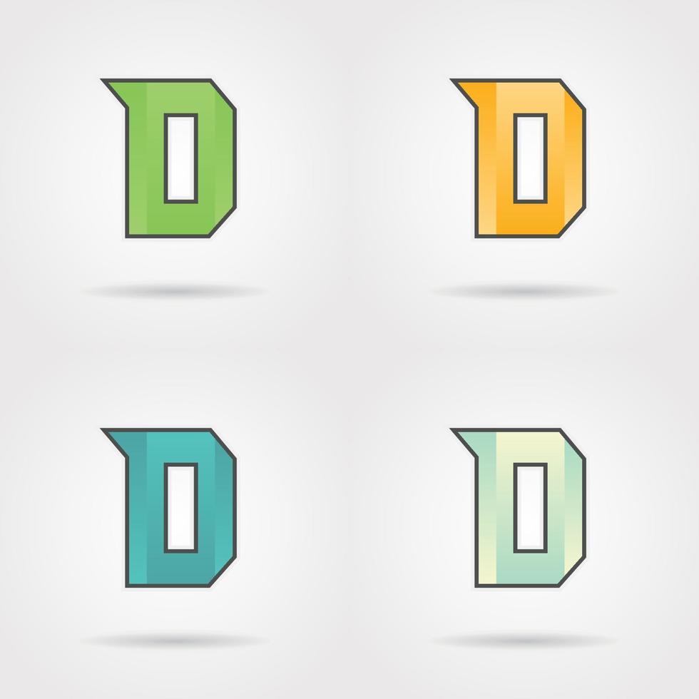 Letter D Logo Design vector