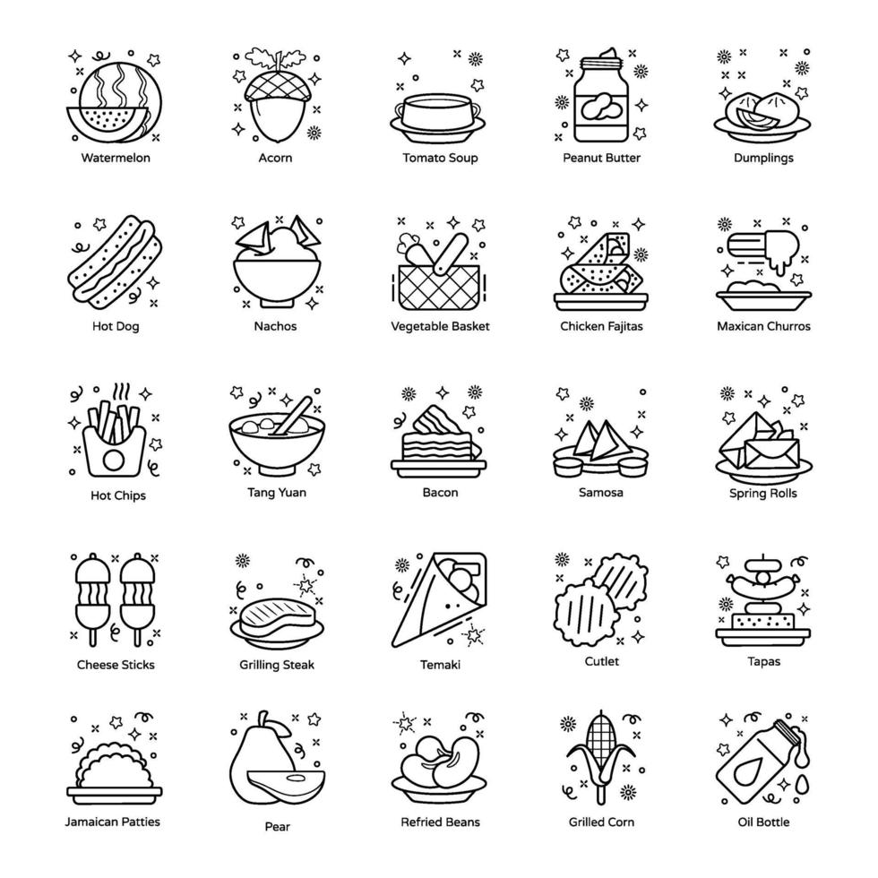 Food, Drinks and Confectionery vector