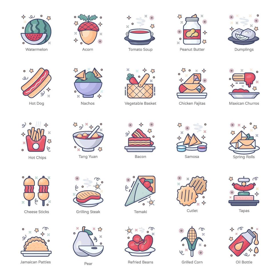 Food, Drinks and Confectionery vector