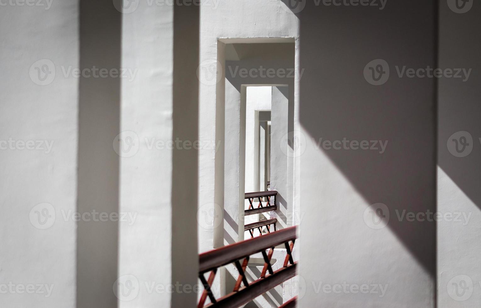 Abstract pattern walls and railings photo