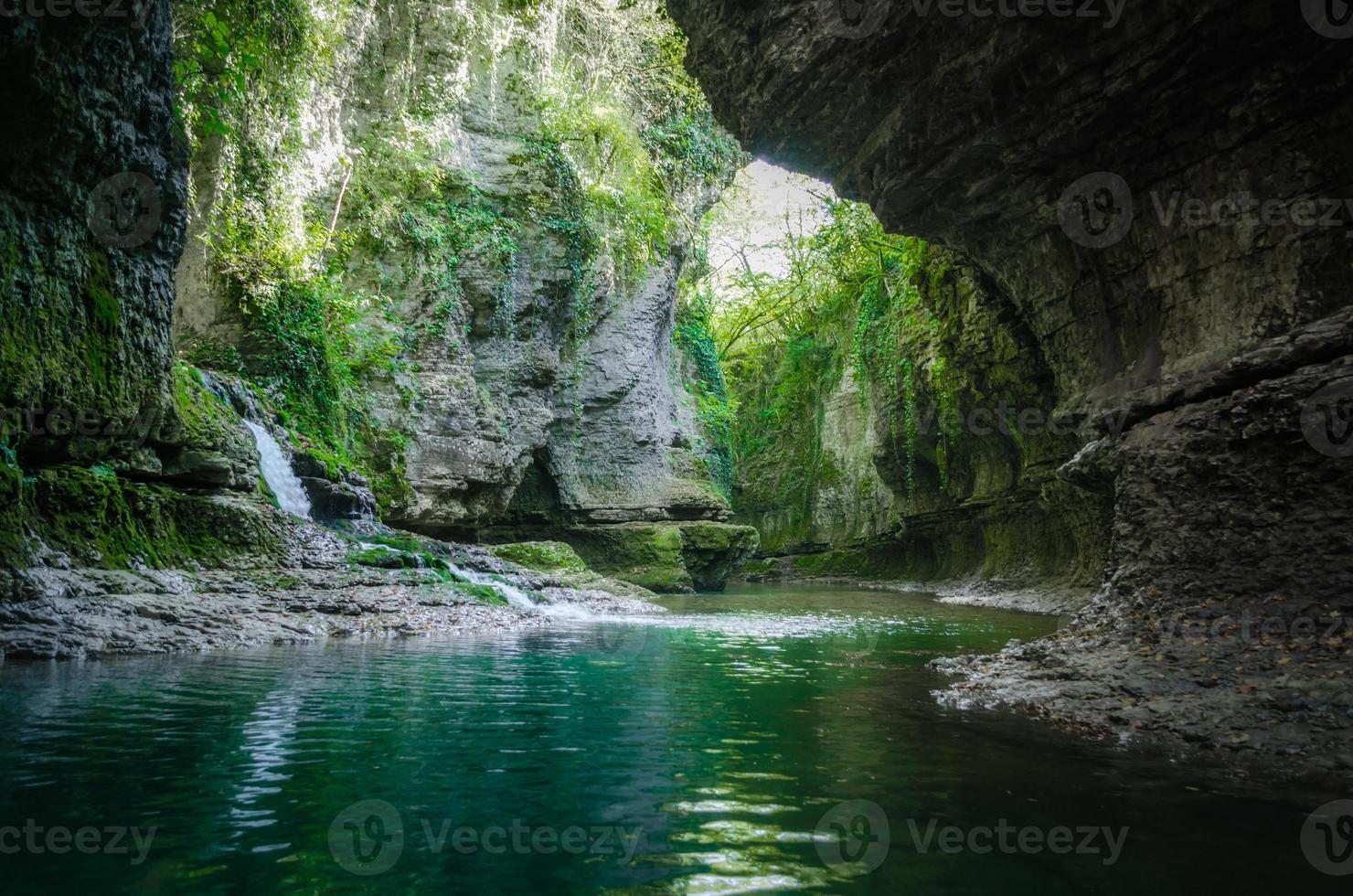 Waterfall and stream photo