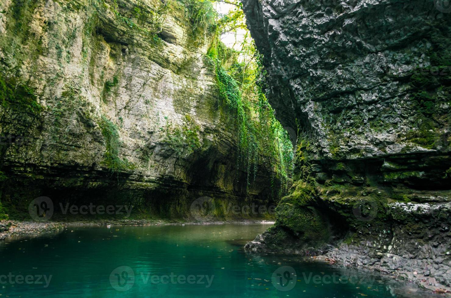 Stream through a mountain photo