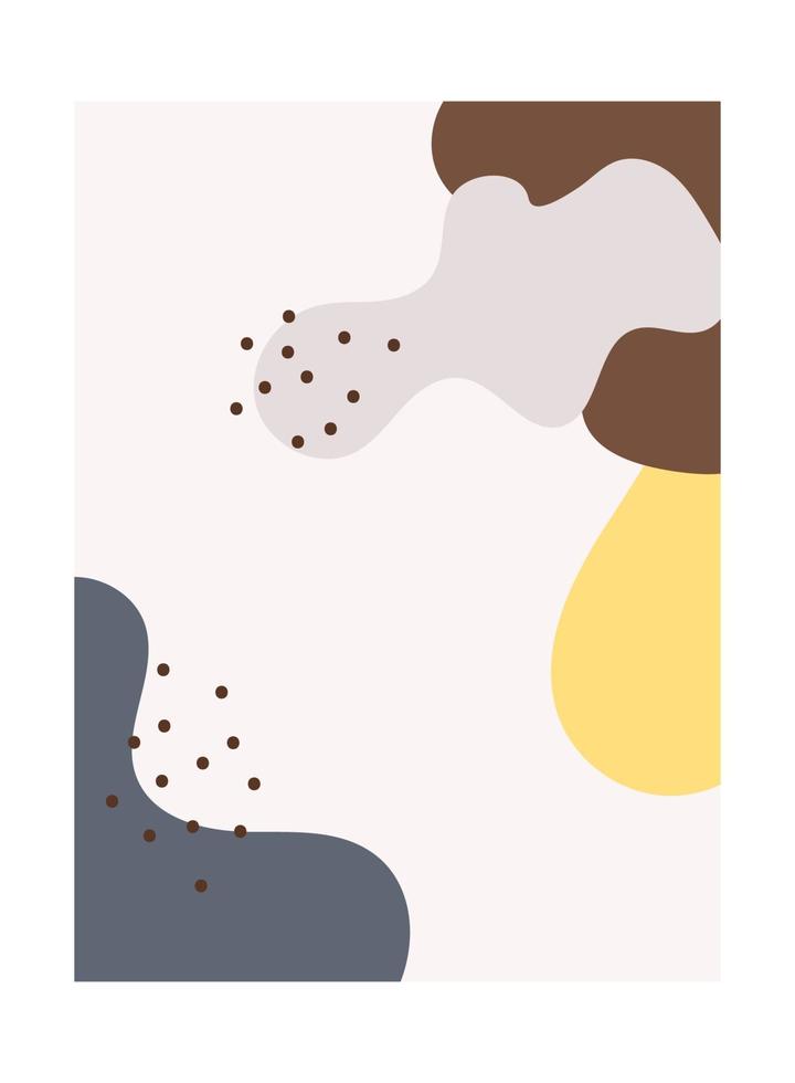 Póster de formas abstractas para pared, impresión, para habitación. vector ilustración abstracta