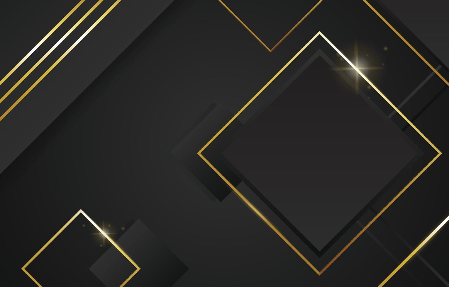 elegante fondo negro y dorado vector