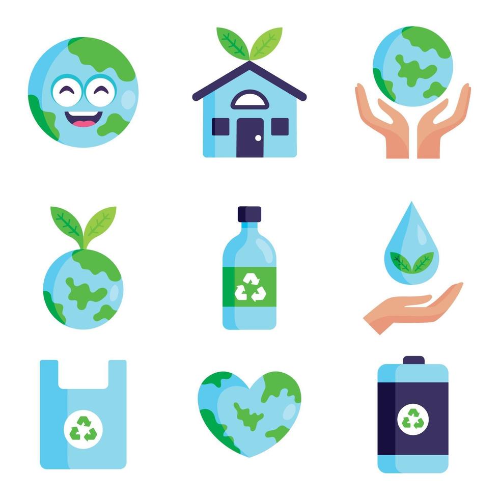 Earth Day Icon Collection vector