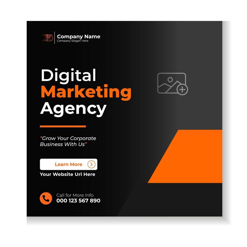 Corporate Business Social Media Post Design Template vector