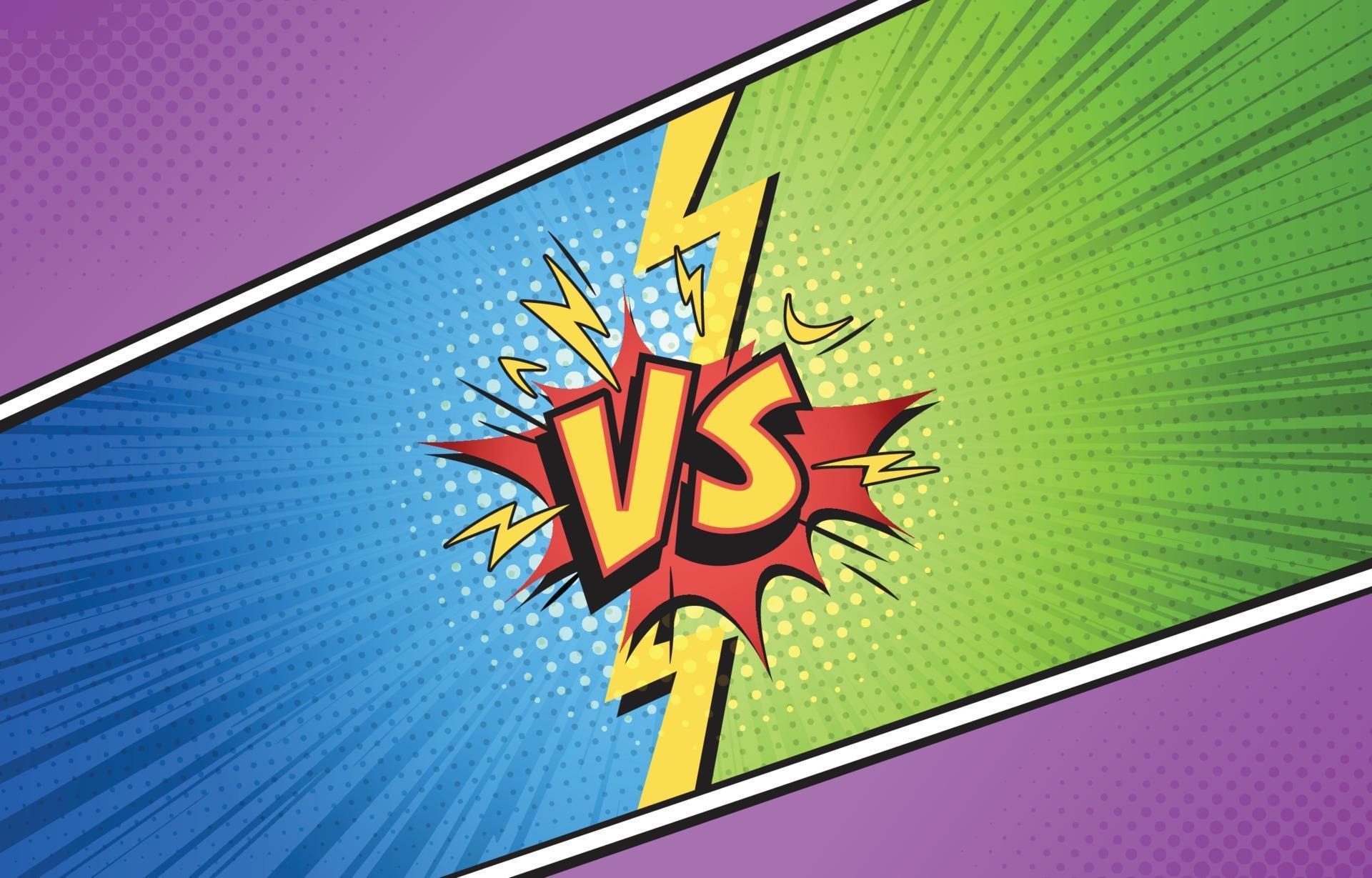 versus signo cómico 2204160 Vector en Vecteezy