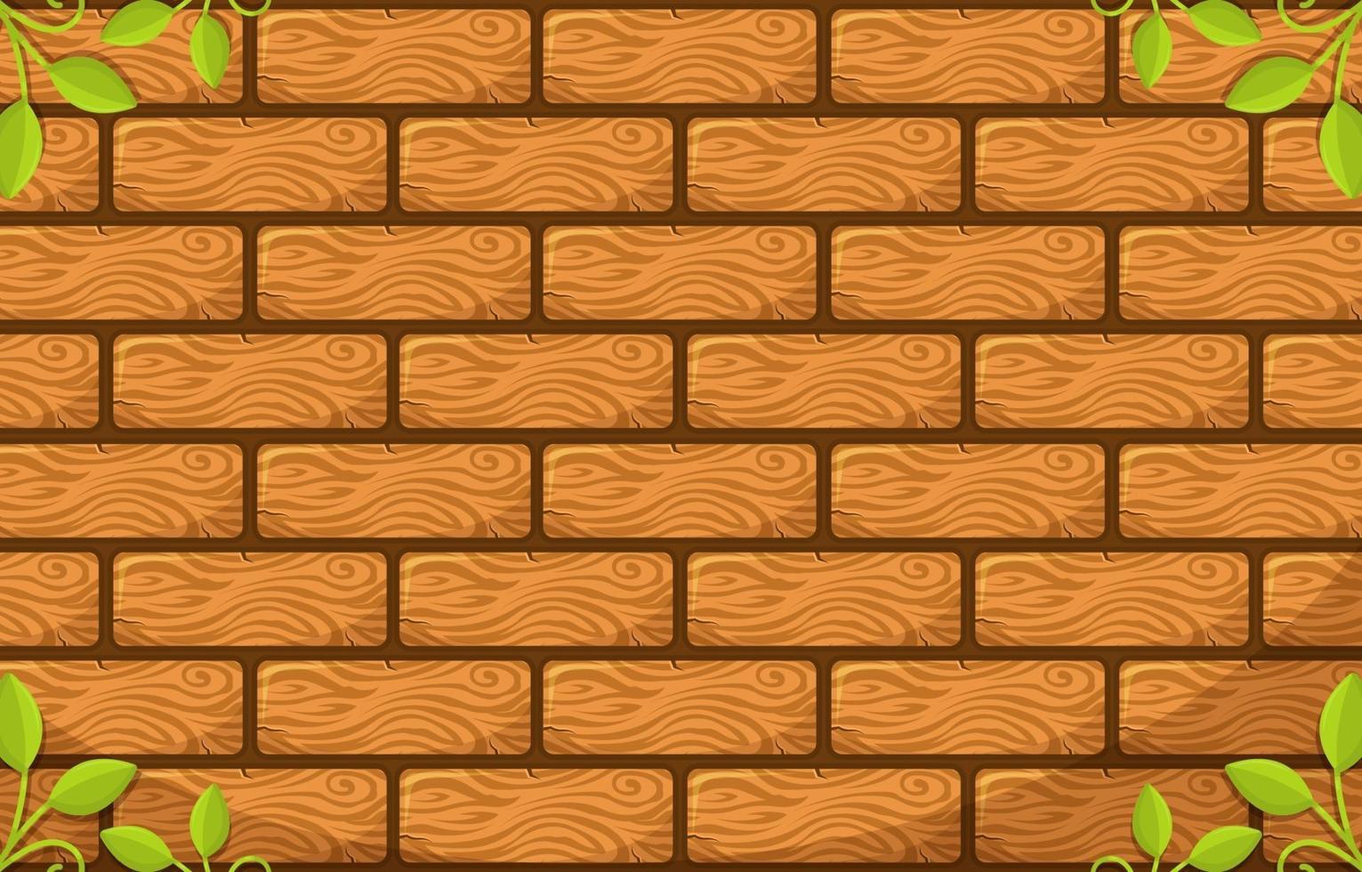 Wood Bricks Background vector