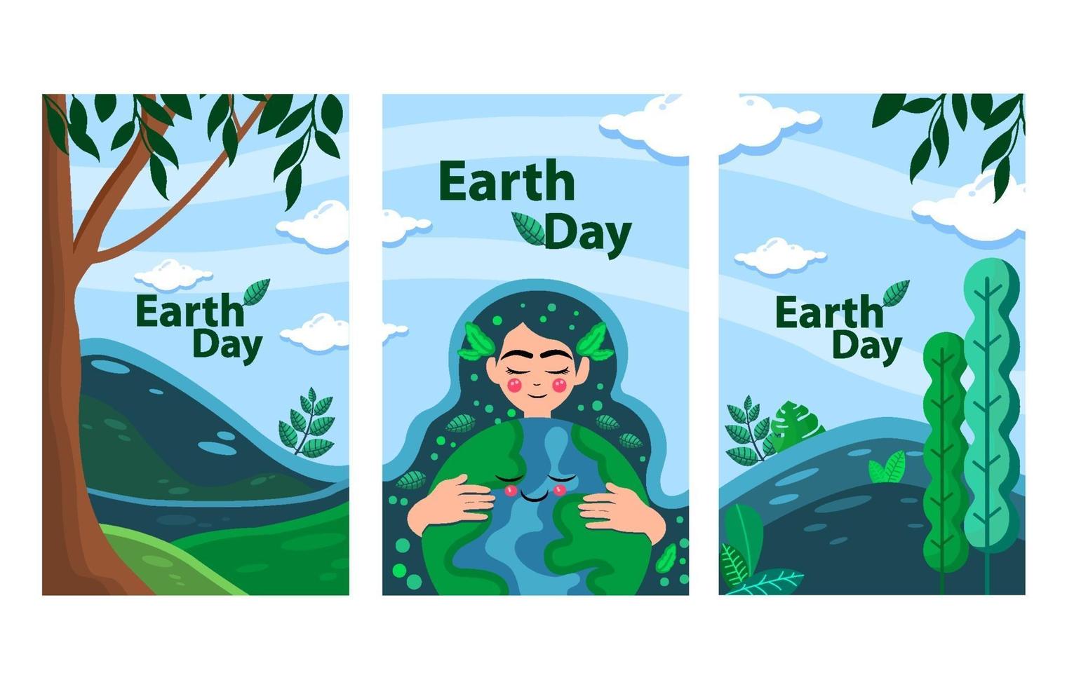 Beautiiful Earth Day Banner vector
