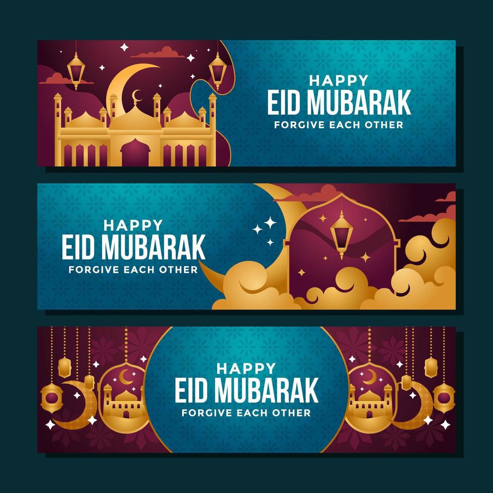 Enamoring Purple and Gold Mosque Aesthetic vector