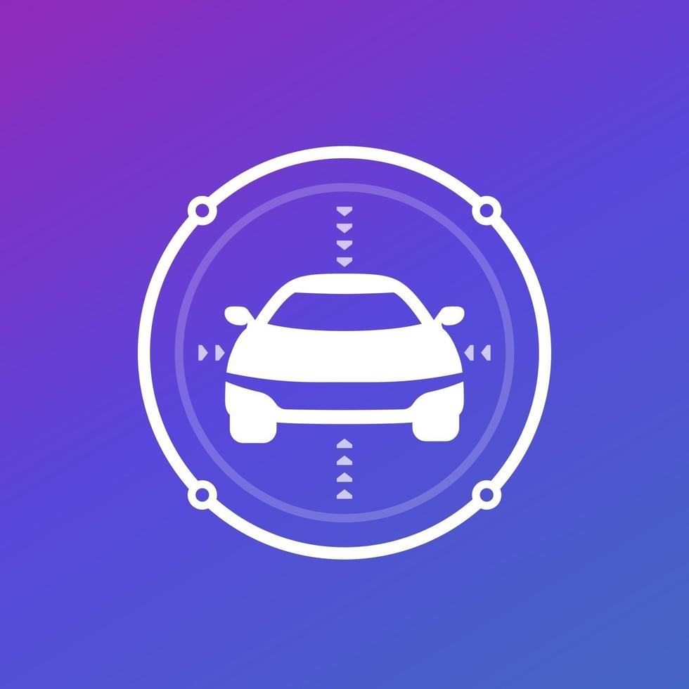 icono de diagnóstico de coche para aplicaciones y web vector