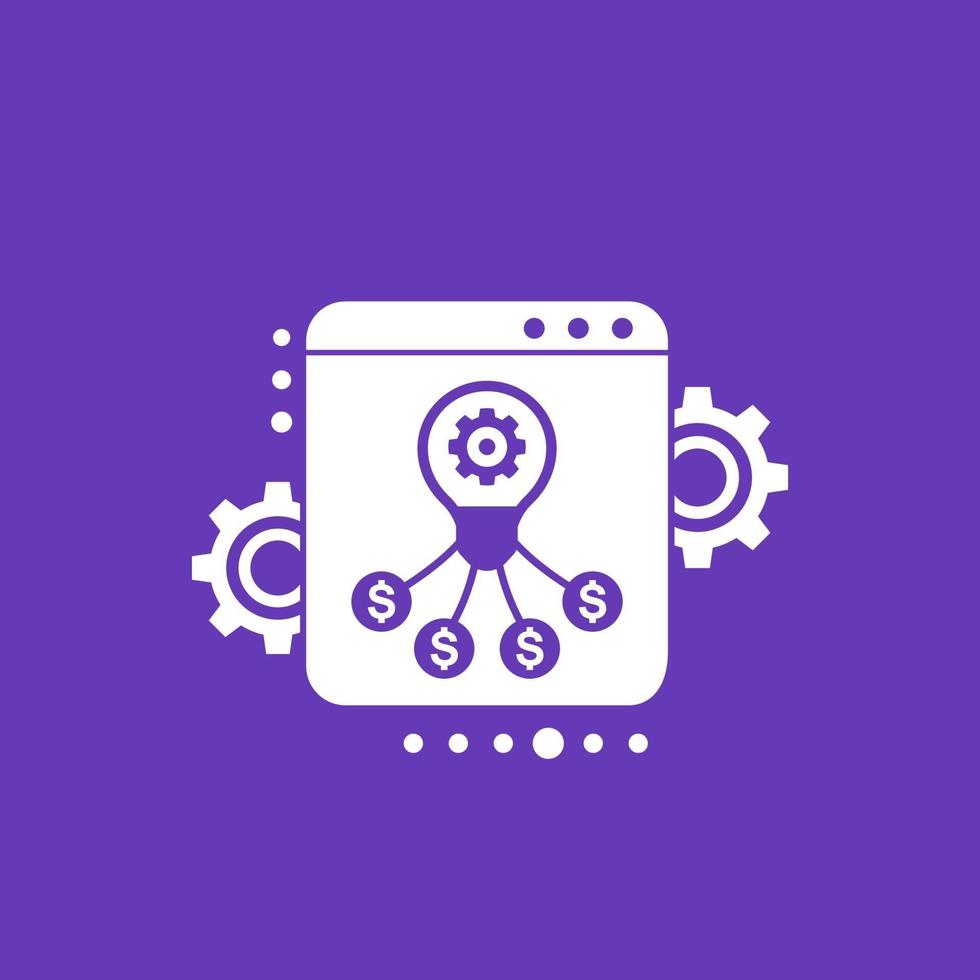 funding platform icon vector