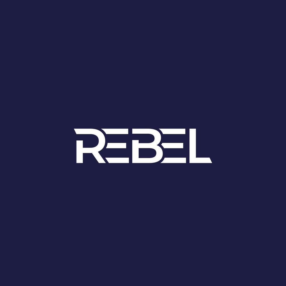 diseño de logotipo rebelde vector