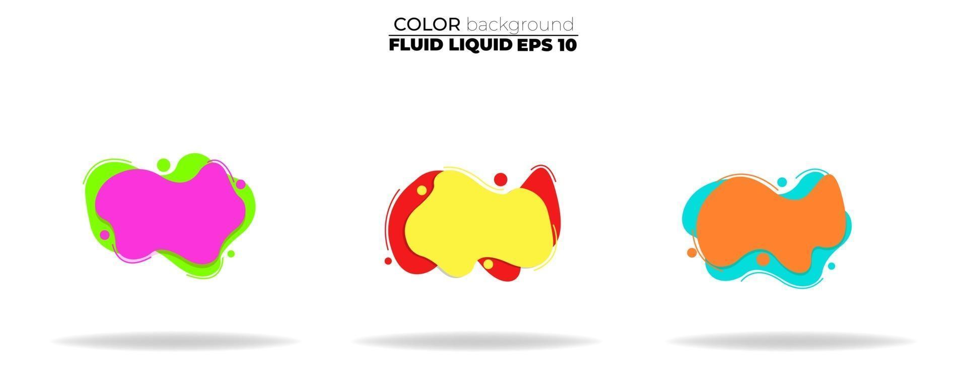 fluid shape vector set. gradient liquid with neon colors, item for the design of a logo, flyer, persentation, gift card,  Poster on wall,  landing page, ,coverbook,  banner, social media posted