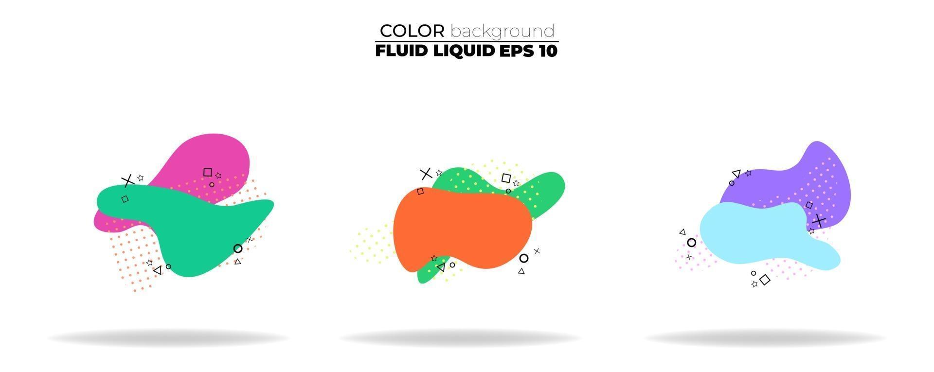 fluid shape vector set. gradient liquid with neon colors, item for the design of a logo, flyer, persentation, gift card,  Poster on wall,  landing page, ,coverbook,  banner, social media posted