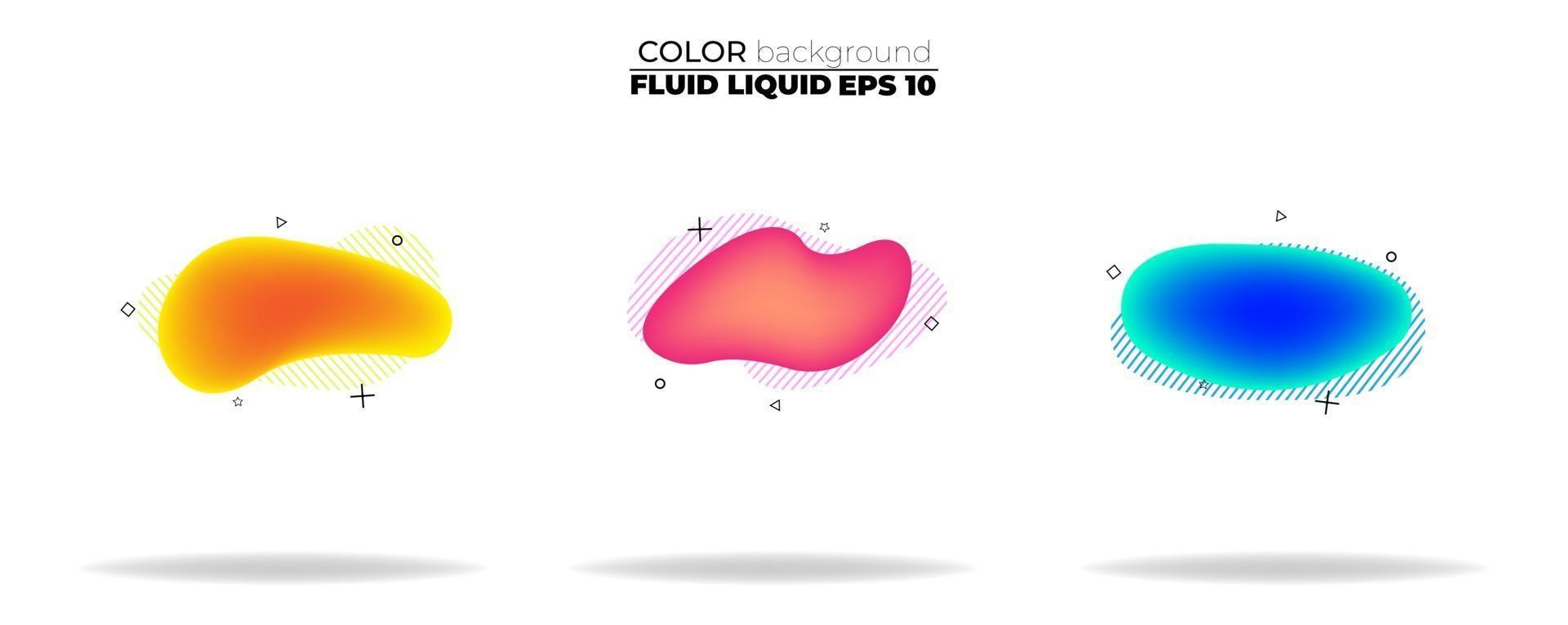 fluid shape vector set. gradient liquid with neon colors, item for the design of a logo, flyer, persentation, gift card,  Poster on wall,  landing page, ,coverbook,  banner, social media posted