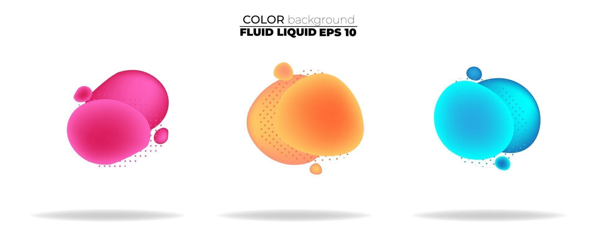 fluid shape vector set. gradient liquid with neon colors, item for the design of a logo, flyer, persentation, gift card,  Poster on wall,  landing page, facebook,  banner, social media posted