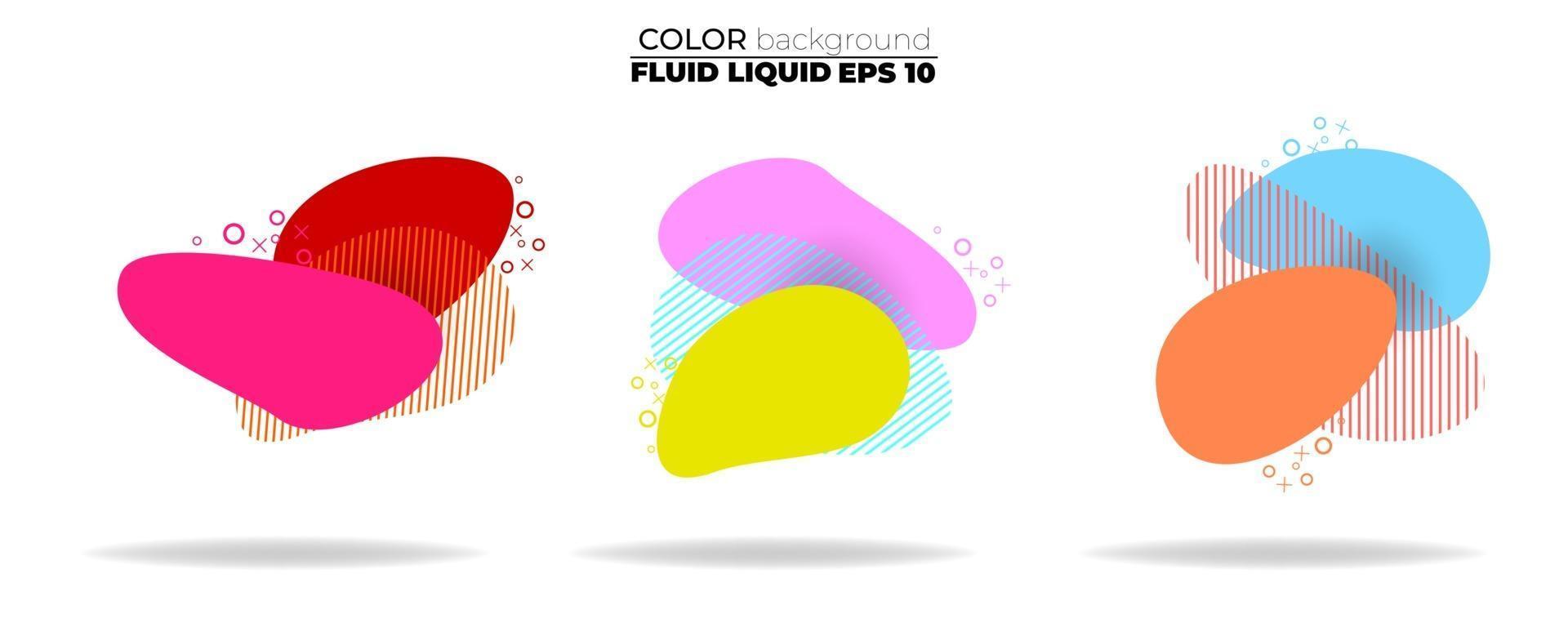 fluid shape vector set. gradient liquid with neon colors, item for the design of a logo, flyer, persentation, gift card,  Poster on wall,  landing page, ,coverbook,  banner, social media posted