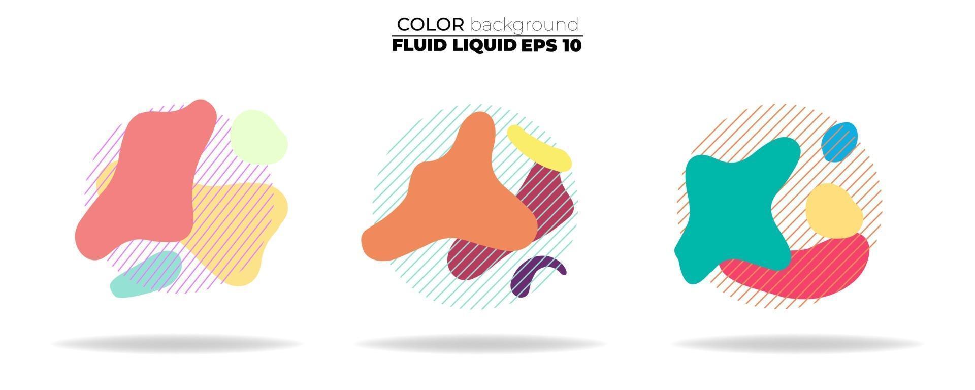 fluid shape vector set. gradient liquid with neon colors, item for the design of a logo, flyer, persentation, gift card,  Poster on wall,  landing page, ,coverbook,  banner, social media posted