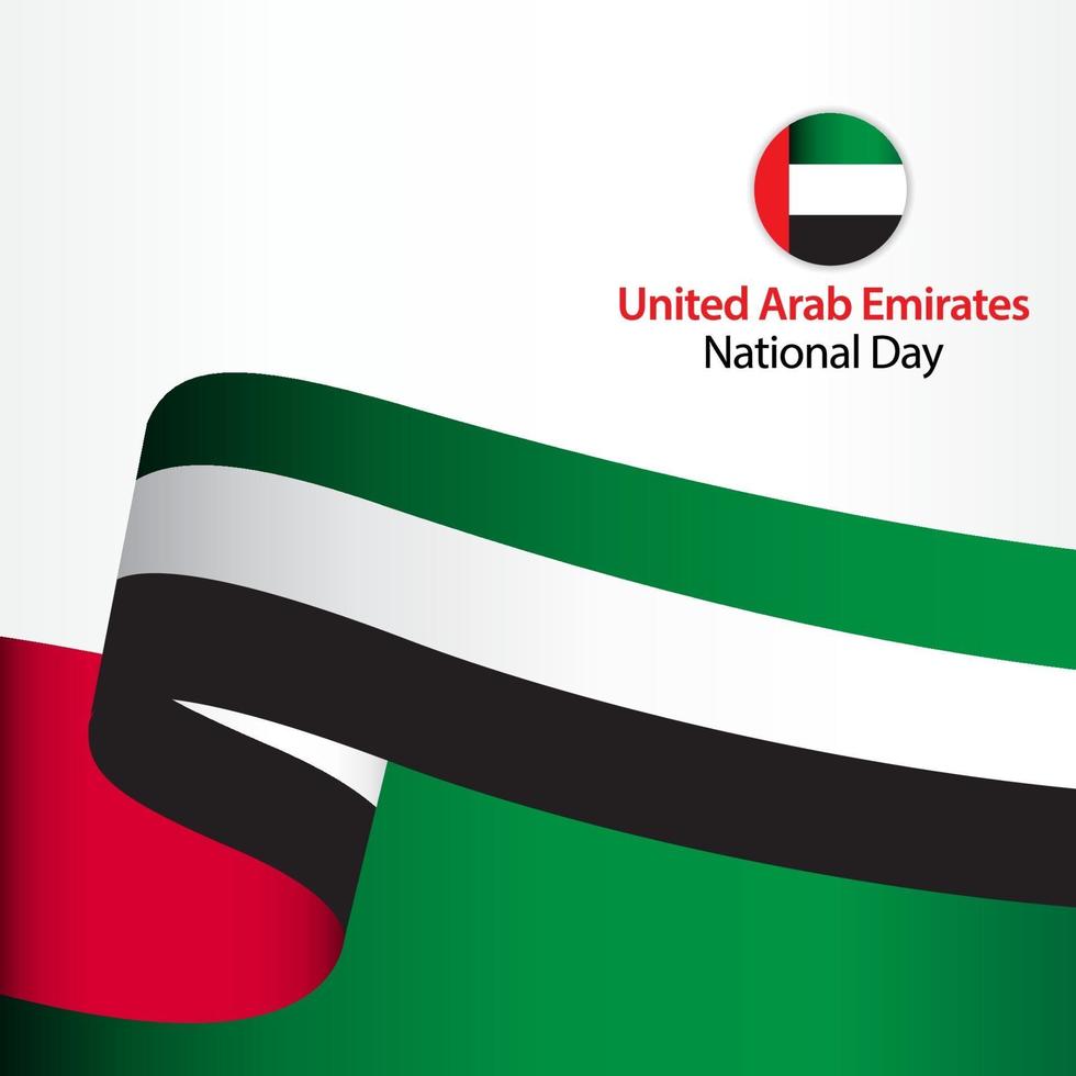 United Arab Emirates National Day Celebration Vector Template Design Illustration