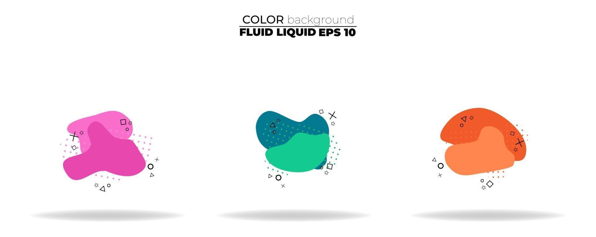 fluid shape vector set. gradient liquid with neon colors, item for the design of a logo, flyer, persentation, gift card,  Poster on wall,  landing page, ,coverbook,  banner, social media posted