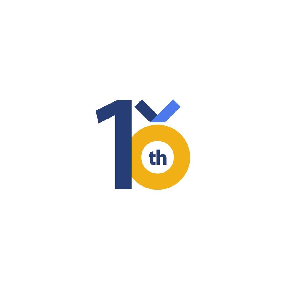 10 th Anniversary Celebration Vector Template Design Illustration