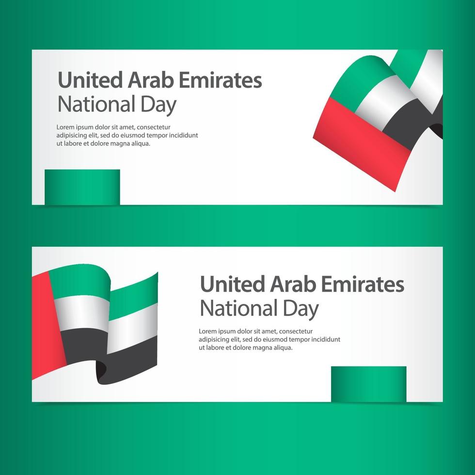 United Arab Emirates National Day Celebration Vector Template Design Illustration