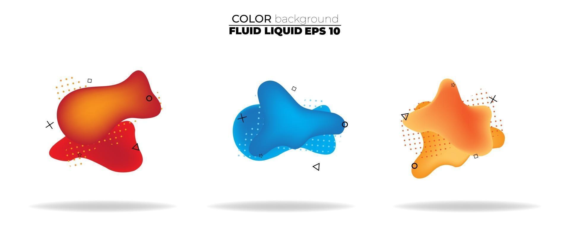 fluid shape vector set. gradient liquid with neon colors, item for the design of a logo, flyer, persentation, gift card,  Poster on wall,  landing page, ,coverbook,  banner, social media posted
