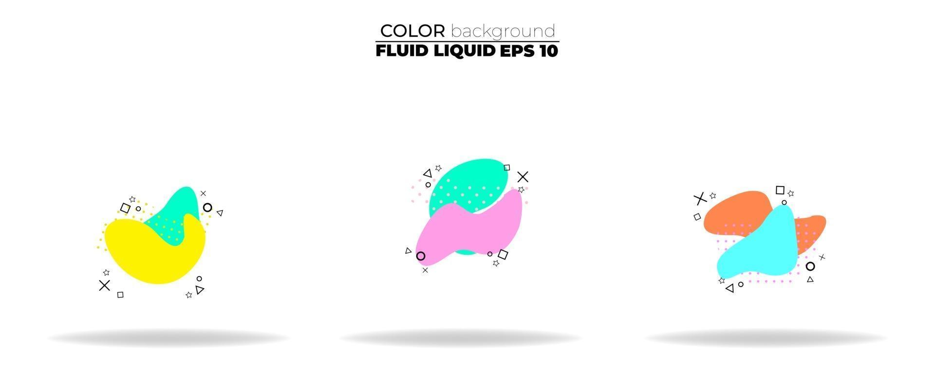 fluid shape vector set. gradient liquid with neon colors, item for the design of a logo, flyer, persentation, gift card,  Poster on wall,  landing page, ,coverbook,  banner, social media posted