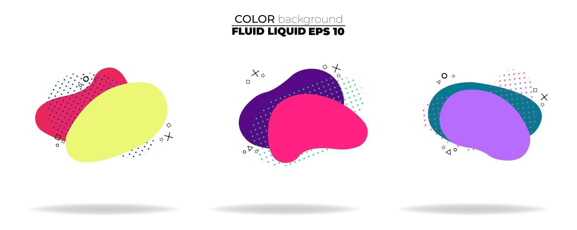 fluid shape vector set. gradient liquid with neon colors, item for the design of a logo, flyer, persentation, gift card,  Poster on wall,  landing page, ,coverbook,  banner, social media posted