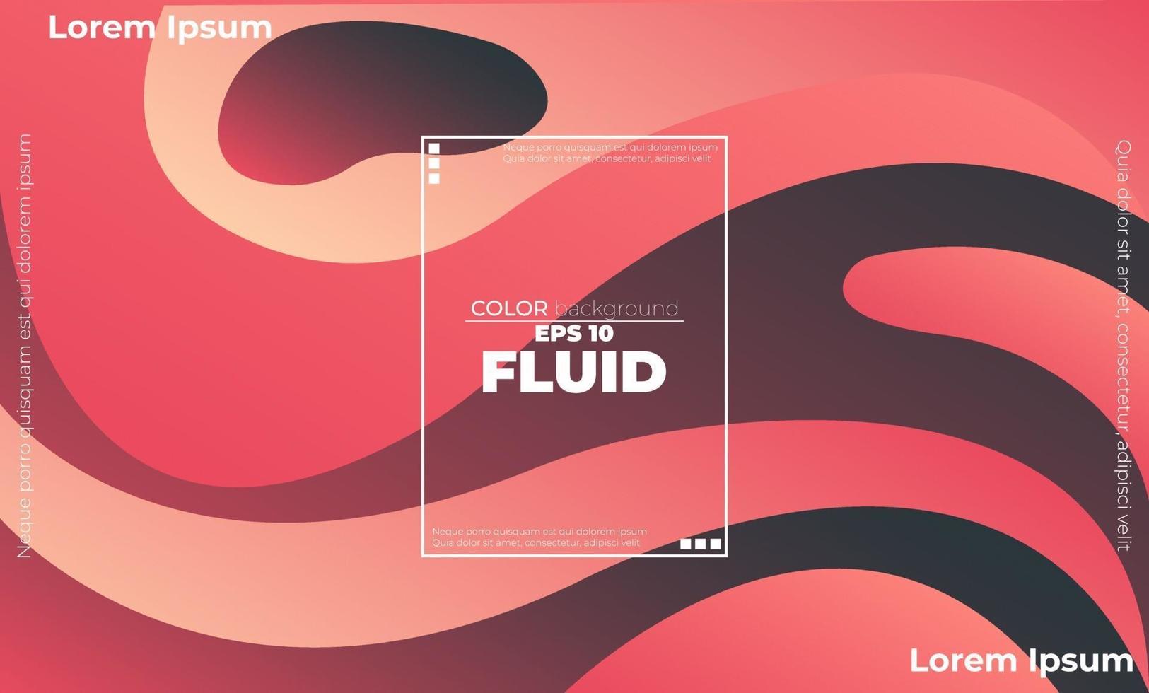 Creative geometric wallpaper. Trendy fluid flow gradient shapes composition. Applicable for gift card,  Poster on wall poster template,  landing page, ui, ux ,coverbook,  baner, social media posted, vector