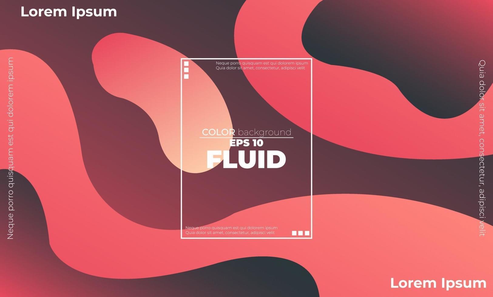 Creative geometric wallpaper. Trendy fluid flow gradient shapes composition. Applicable for gift card,  Poster on wall poster template,  landing page, ui, ux ,coverbook,  baner, social media posted, vector