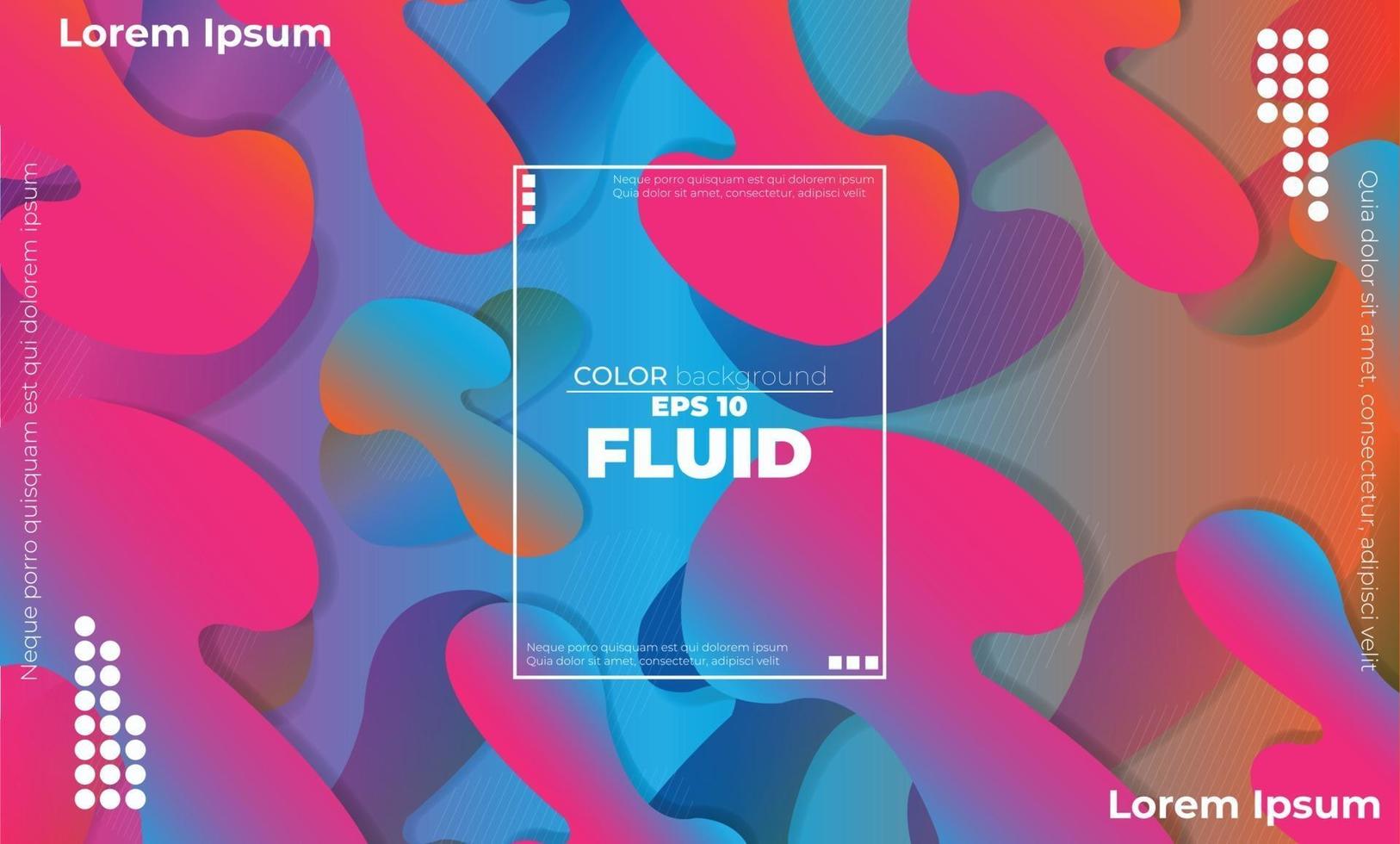 Creative geometric wallpaper. Trendy fluid flow gradient shapes composition. Applicable for gift card,  Poster on wall poster template,  landing page, ui, ux ,coverbook,  baner, social media posted, vector