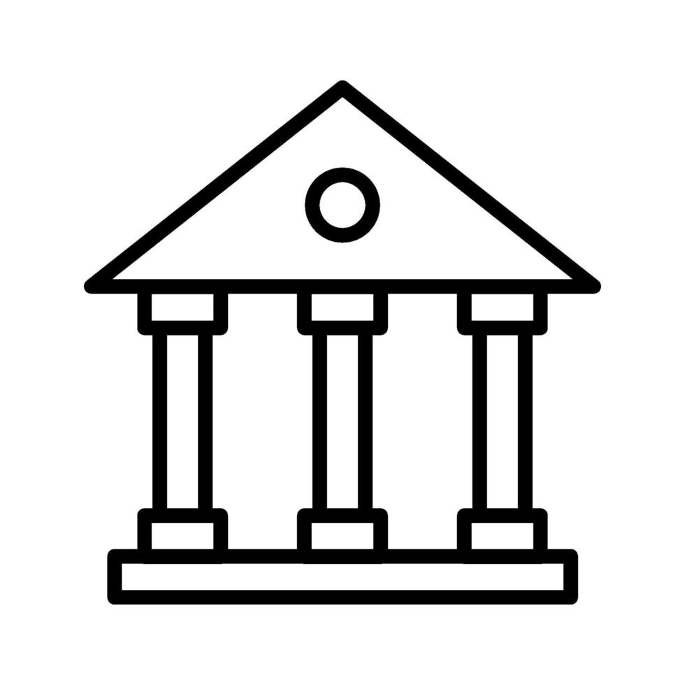 Bank Building Icon vector