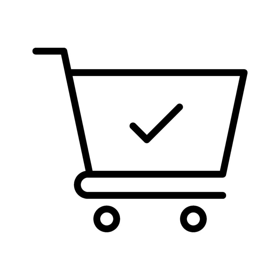 icono de carrito de compras vector