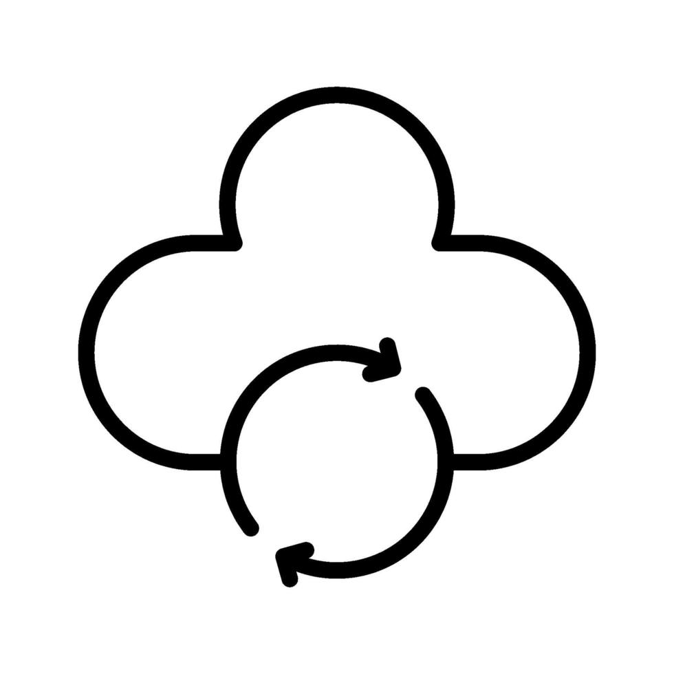 Cloud Sync Icon vector