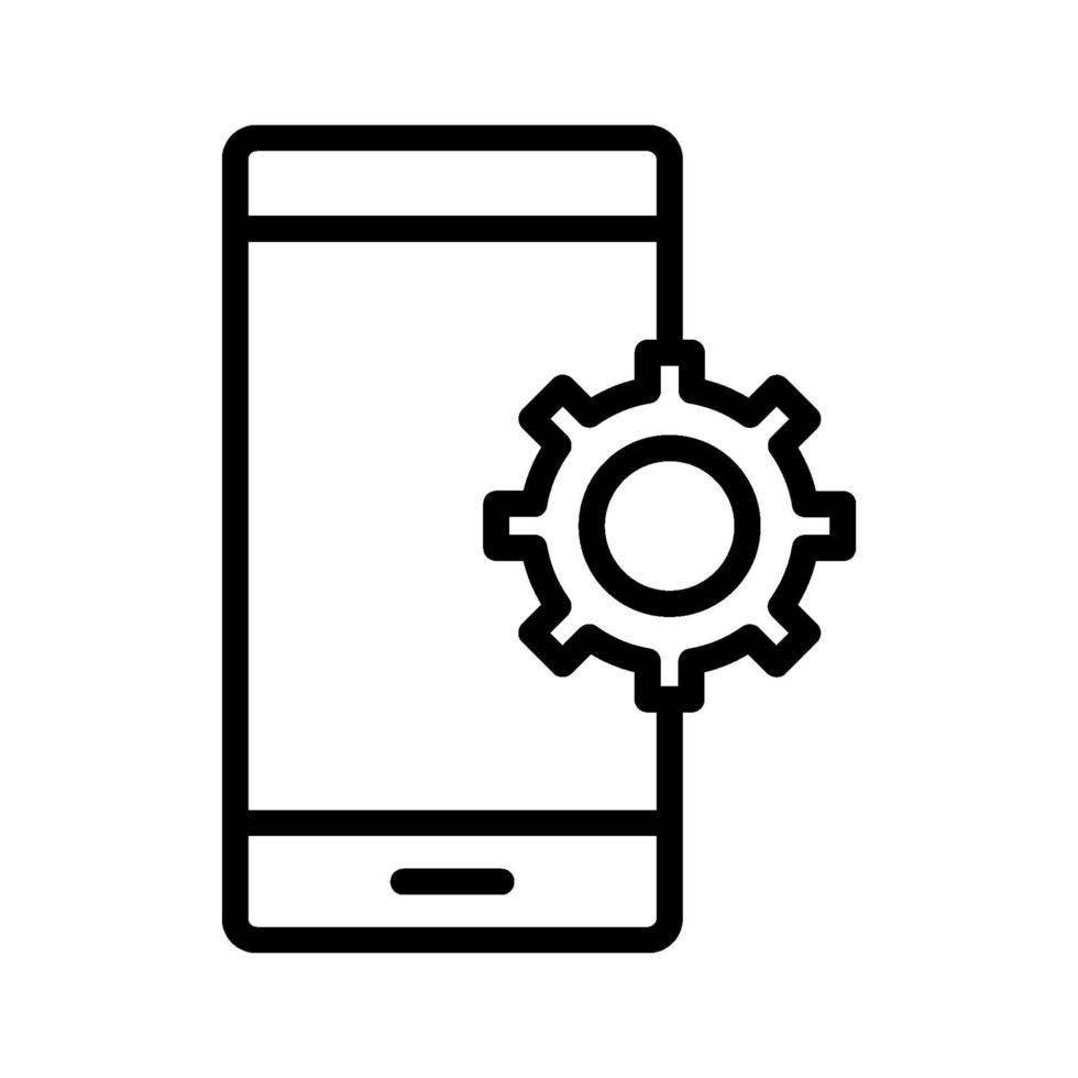 Mobile Settings Icon vector