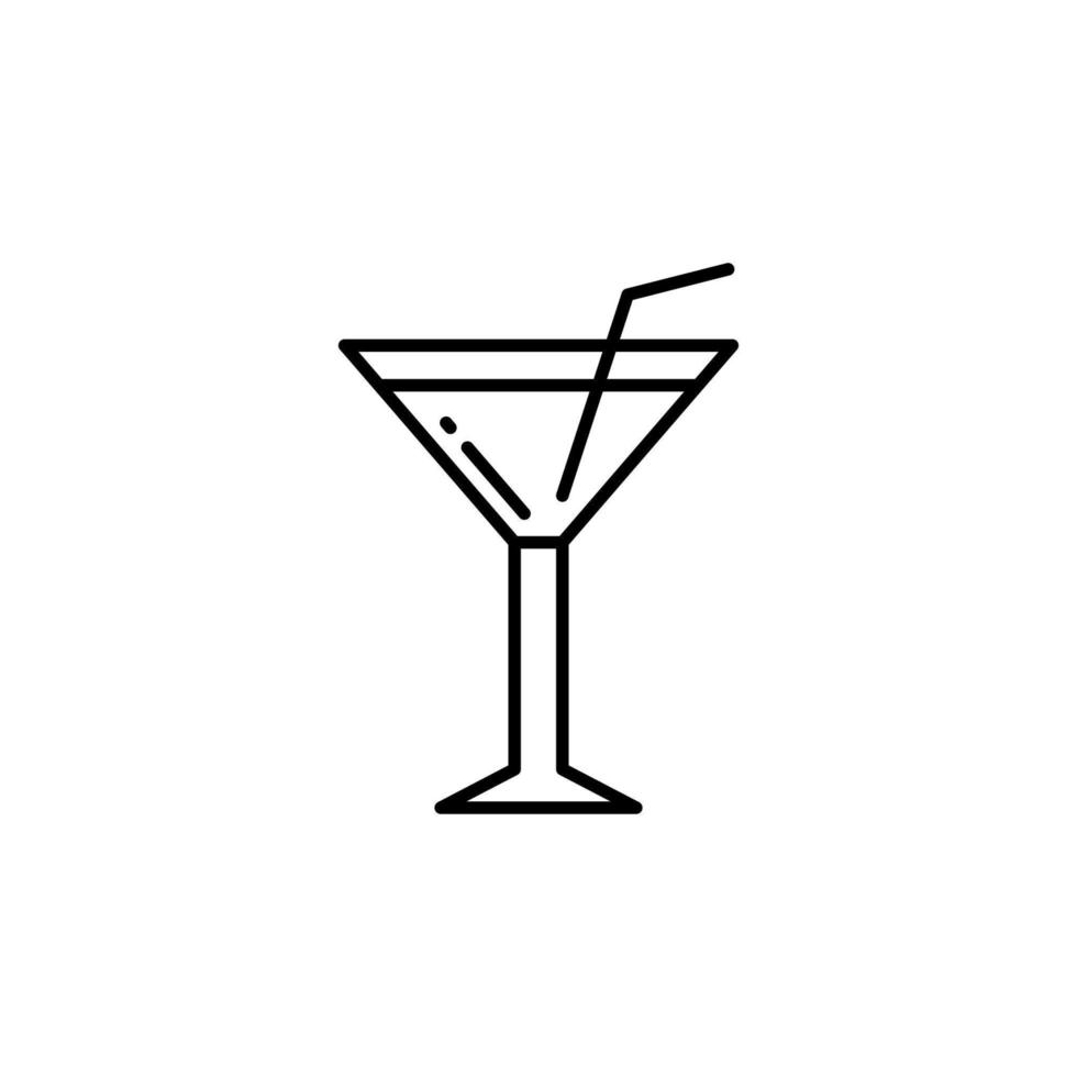 icono de bebida de coctel vector